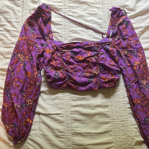 Urban Outfitters Cropped Blouse - Picture 1 of 2